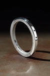 Parts of Four Sistema System Series I Basic Modular Combination Ring PS4-1301-5-DA+PA-0-4 2mm Dirty Sterling Silver+Polished Sterling Silver PPOF30